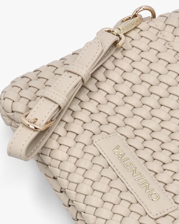 Valentino Bags Shantel Woven Ecru Shoulder Bag
