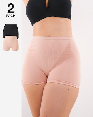Spanx Shapewear Donna Pantaloncini Modellanti Ecocare Everyday, Colore Café Au Lait, Taglia S, Vita Alta 11cm
