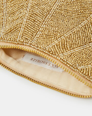 Accessorize Beaded Shell Pouch