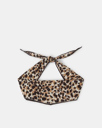 Accessorize Cheetah Print Neckerchief