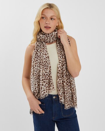 Accessorize Lightweight Cheetah Print Scarf