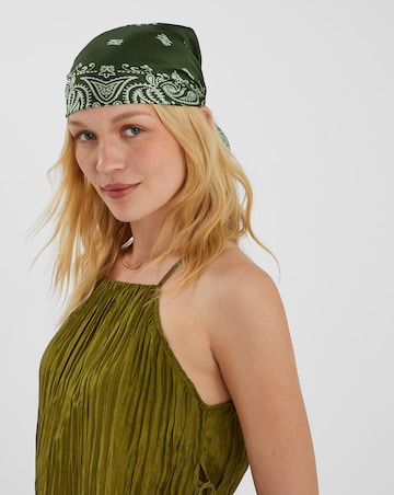 Accessorize Square Satin Bandana Scarf