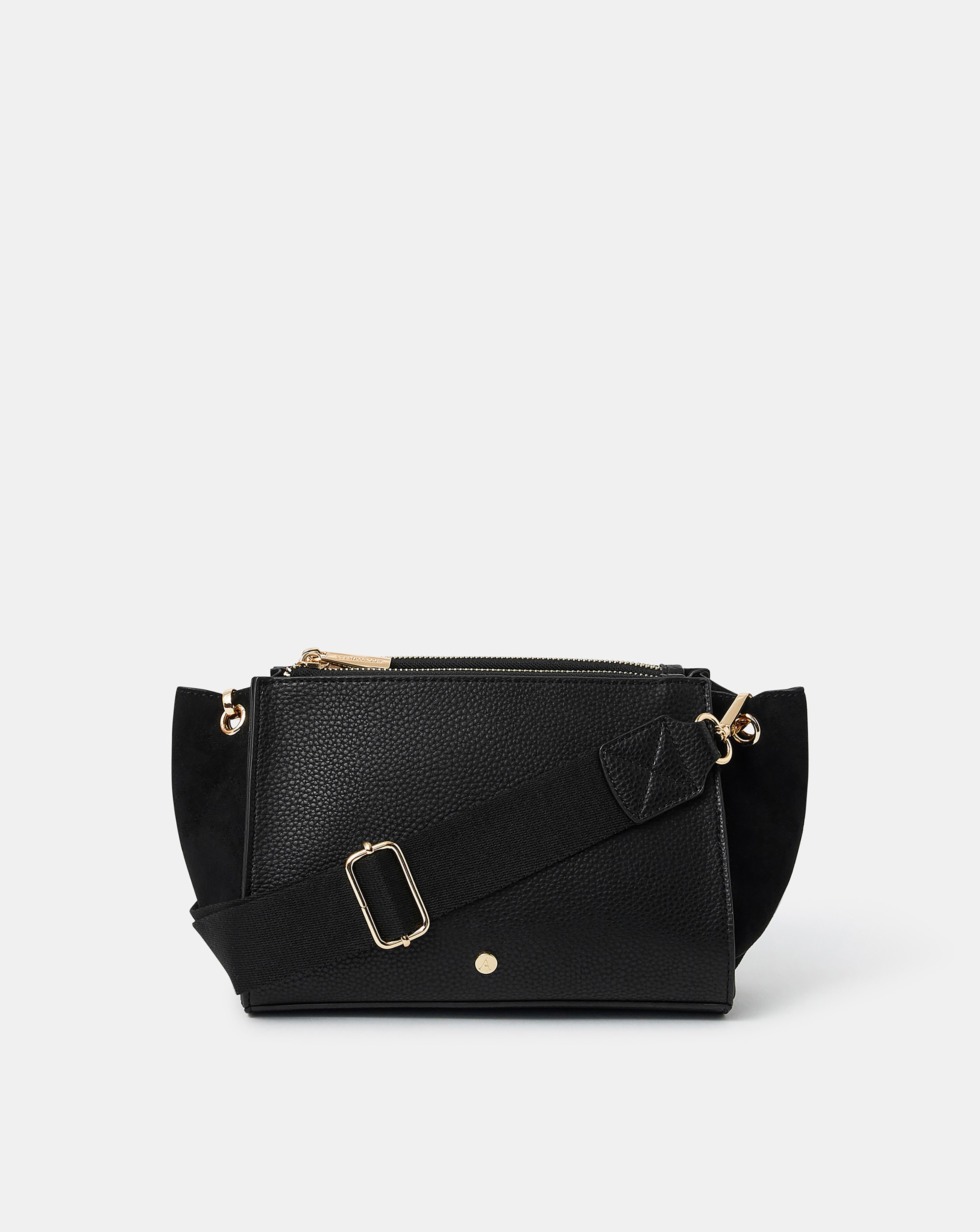 Accessorize Double Zip Crossbody Bag