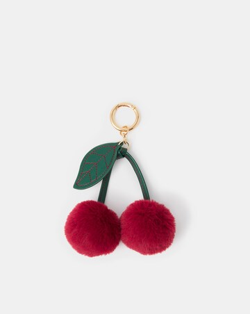 Accessorize Pom Pom Cherry Bag Charm