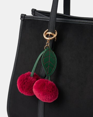 Accessorize Pom Pom Cherry Bag Charm