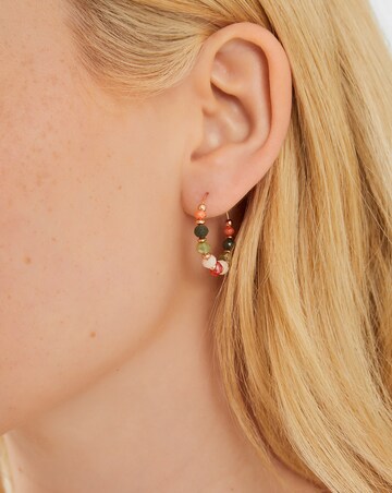 Accessorize 3-Pack Bead Hoop Earrings