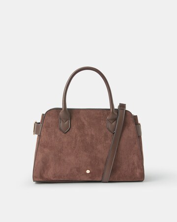 Accessorize Suedette Bowler Bag