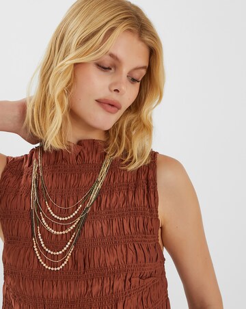 Accessorize Mix Bead Layered Necklace