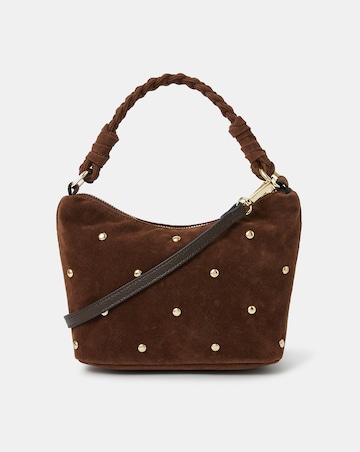 Accessorize Suedette Stud Handbag