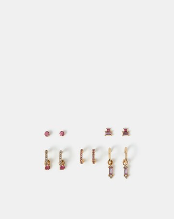 Accessorize 5-Pack Gem Diamante Earrings