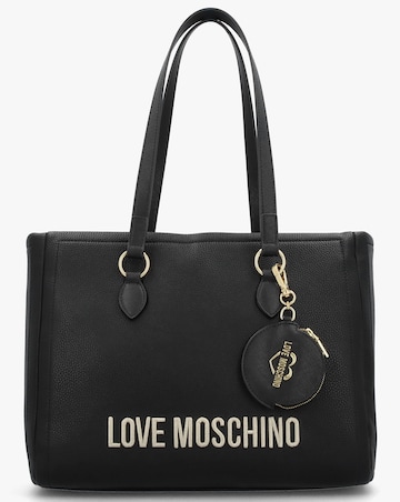 Love Moschino Big Love Black Shopper Bag