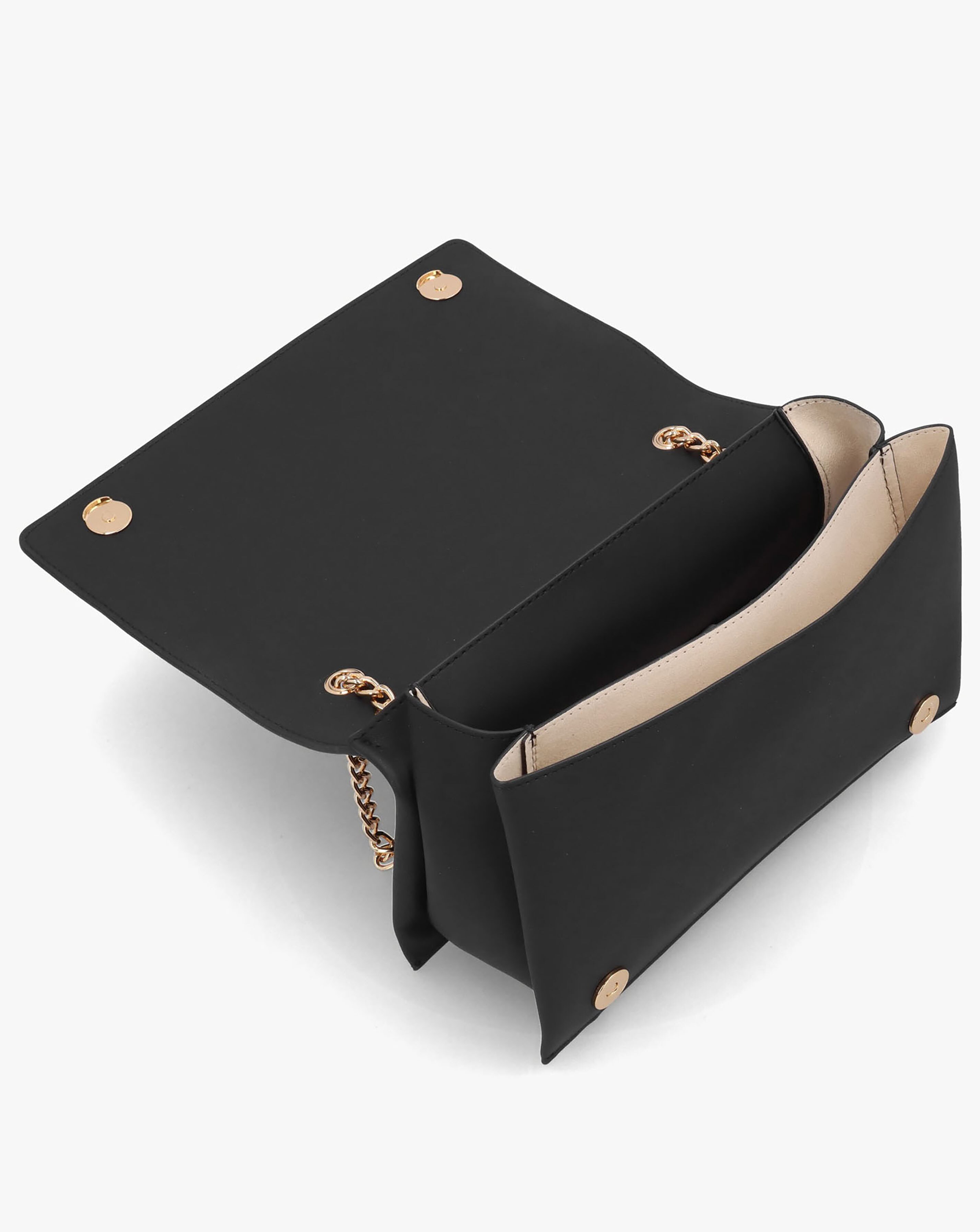 Love Moschino Big Love Chain Black Shoulder Bag | JD Williams