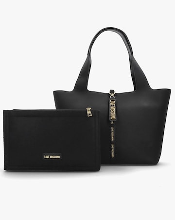 Love Moschino Subtle Black Tote Bag