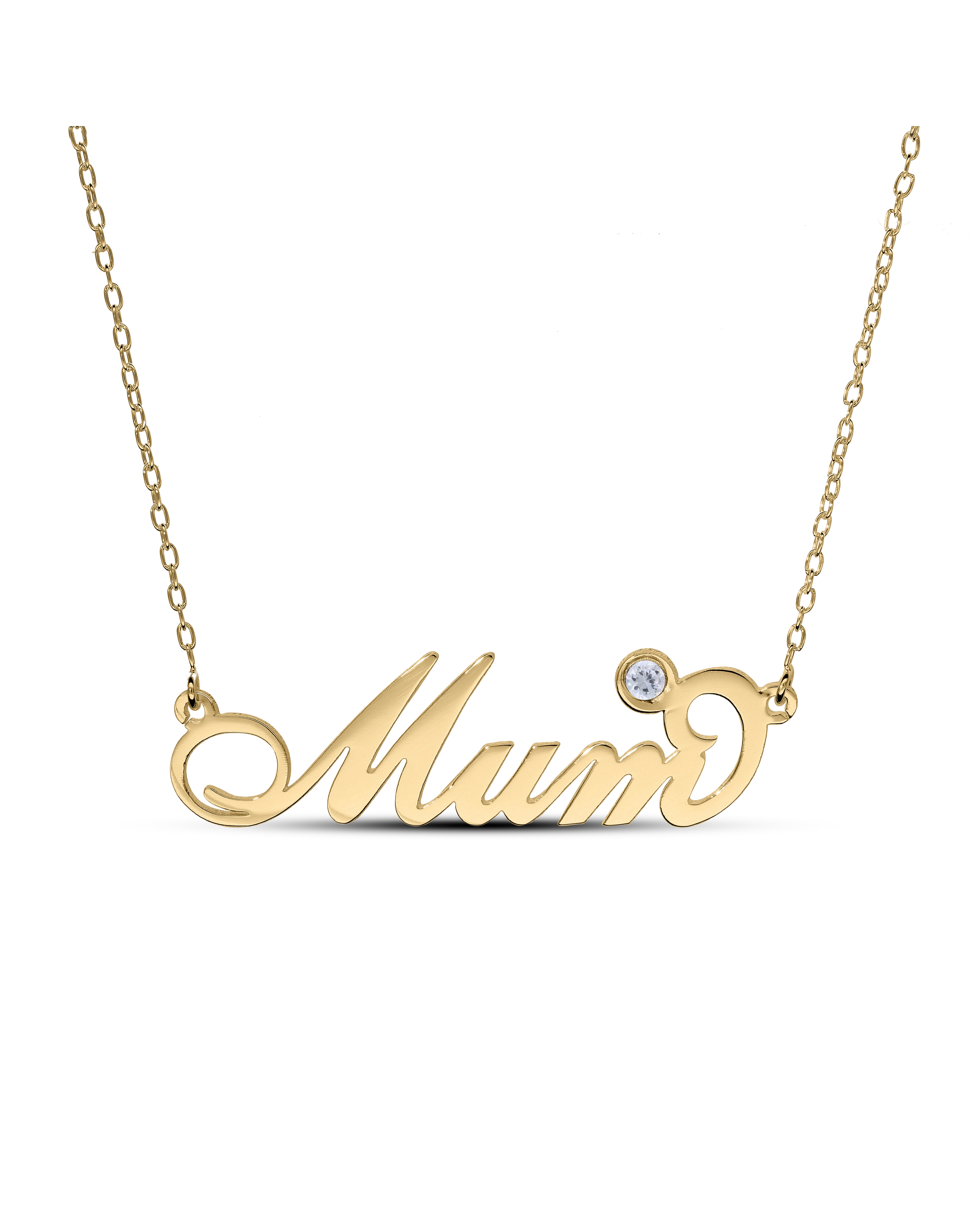 Gold Plated Mum Necklace