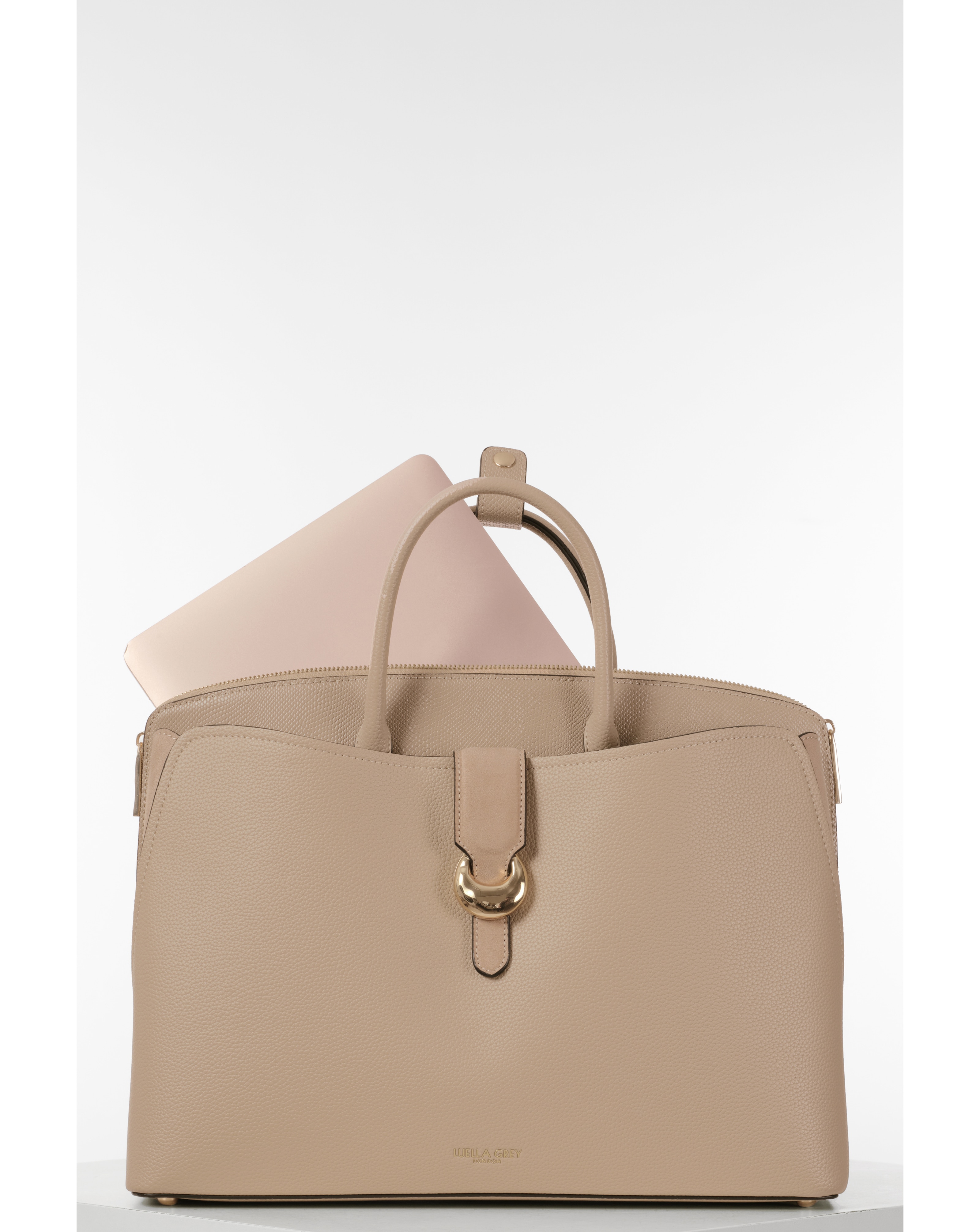 Luella Grey Carlotta Taupe Laptop Tote