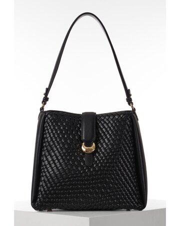 Luella Grey Flora Black Weave Hobo