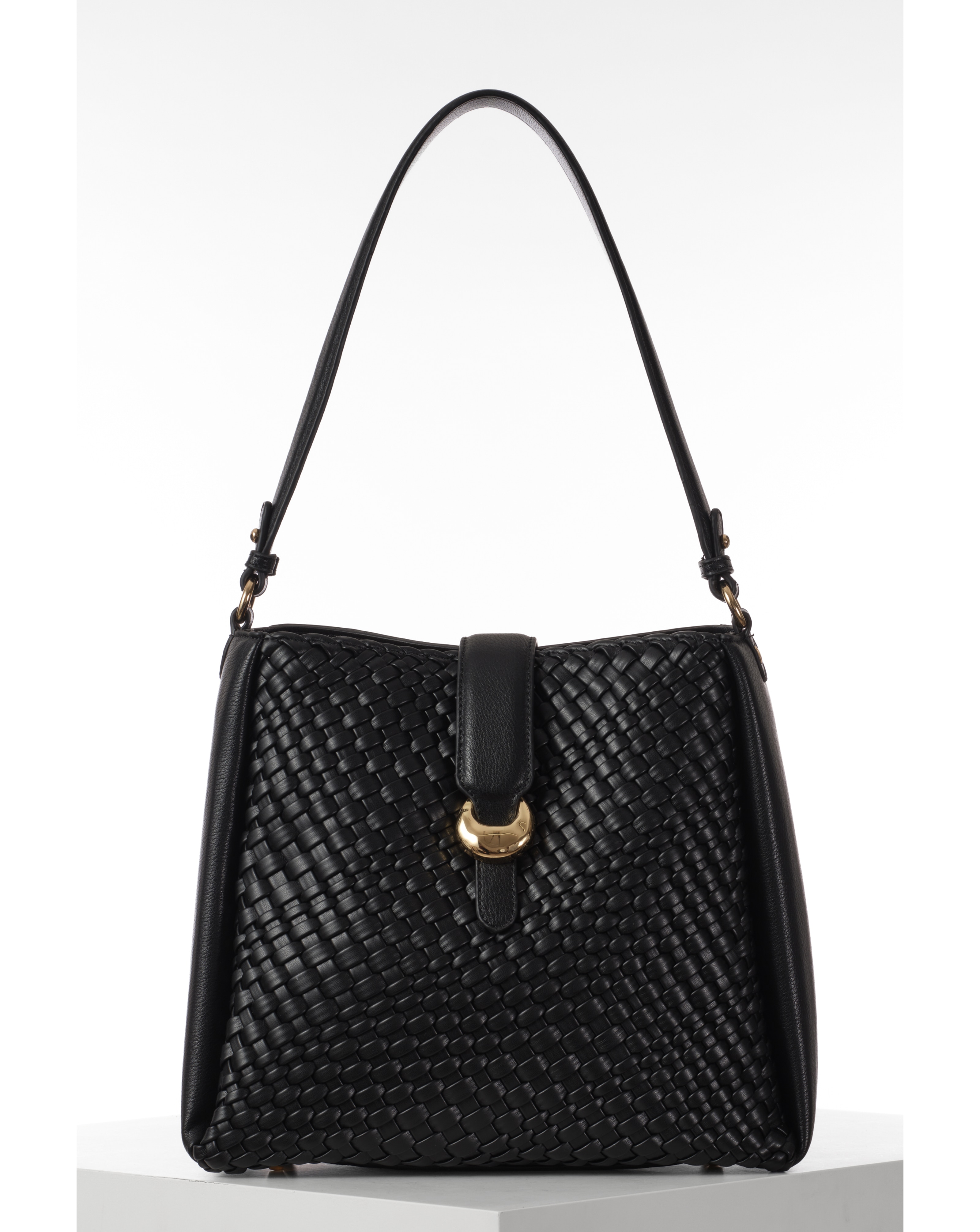 Luella Grey Flora Black Weave Hobo