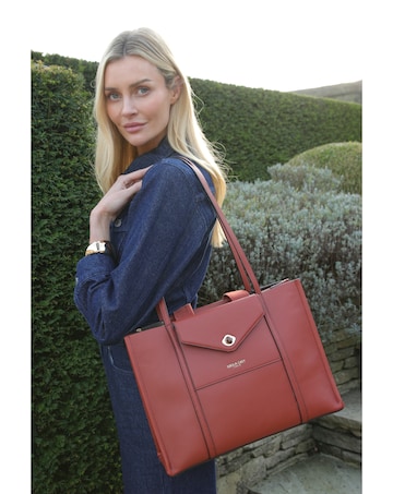 Luella Grey Giselle Paprika Laptop Tote