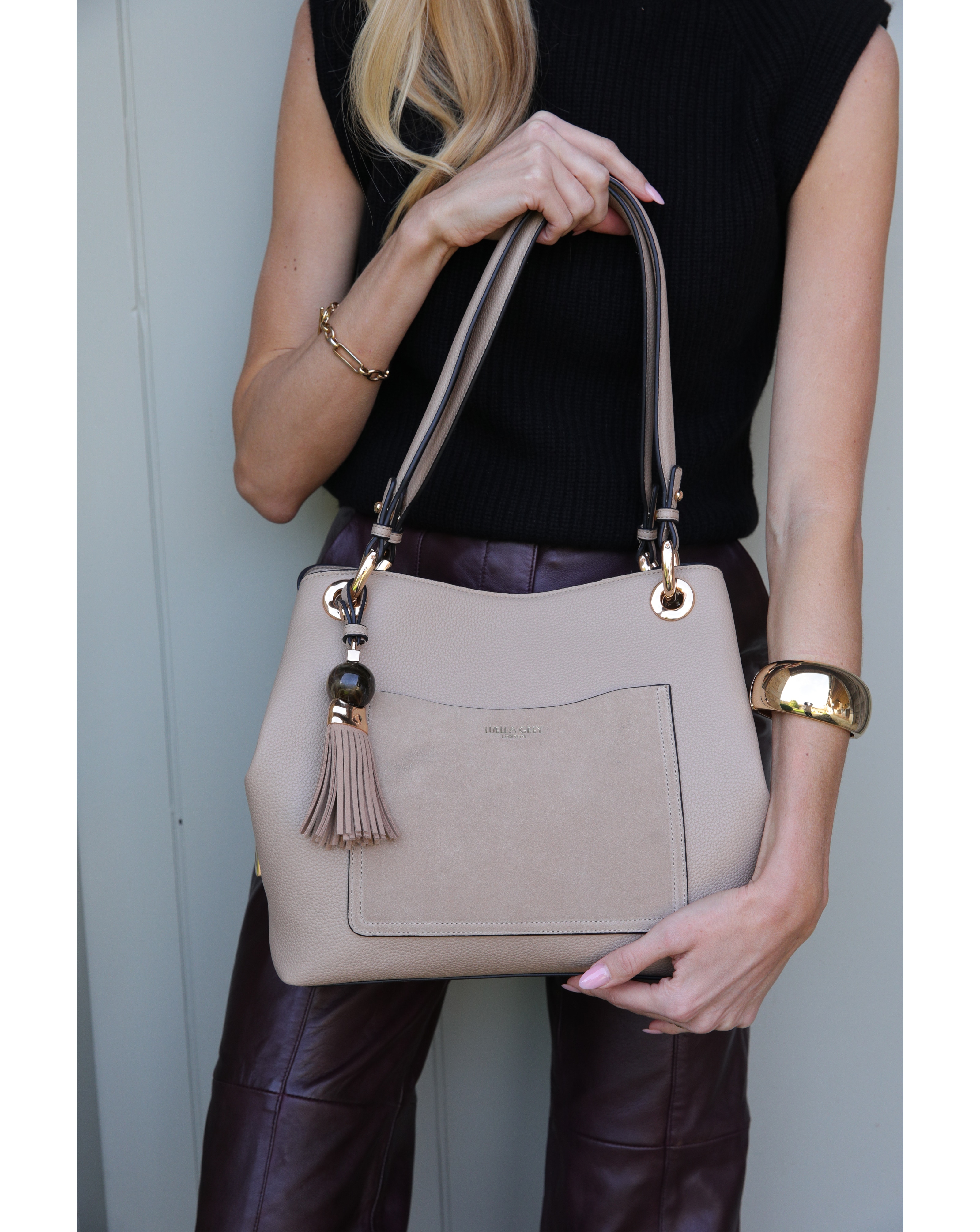 Luella Grey Sienna Mushroom Hobo Tote