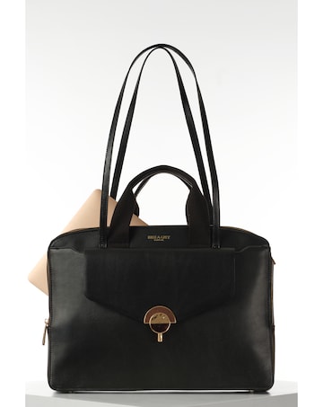 Luella Grey Olive Black Laptop Bag