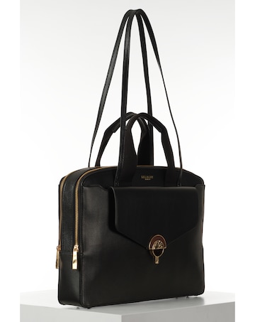 Luella Grey Olive Black Laptop Bag