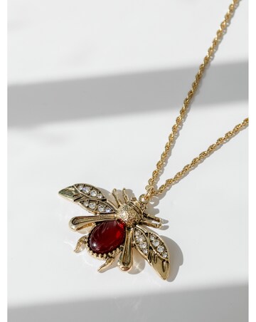 Mood Gold Twisted Rope Insect Long Pendant