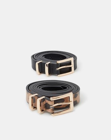 Accessorize 2-Pack Skinny Belts