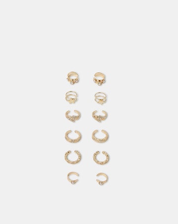 Accessorize 6-Pack Celestial Ear Cuffs Gold