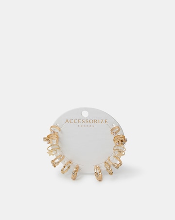 Accessorize 6-Pack Celestial Ear Cuffs Gold