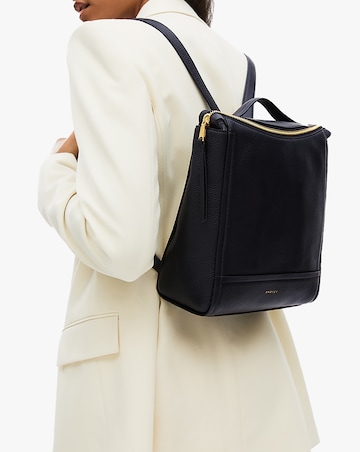 Radley Oak Street Small Black Leather Backpack