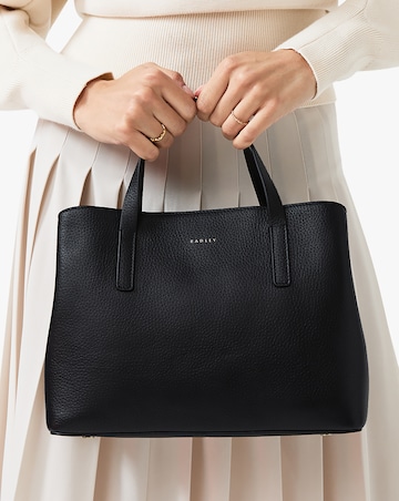 Radley Dukes Place Medium Black Leather Grab Bag