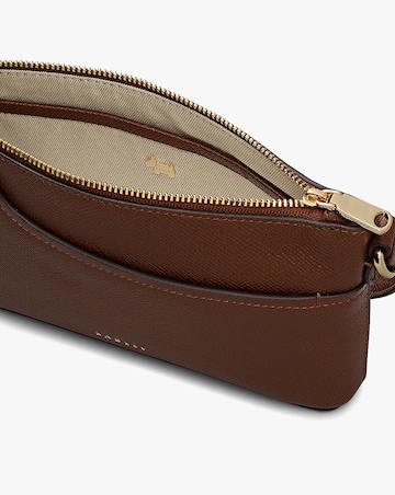 Radley Pockets Mini Top Zip EW Chocolate Leather Shoulder Bag