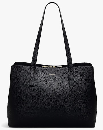 Radley Dukes Place Large Black Leather Shoulder Workbag