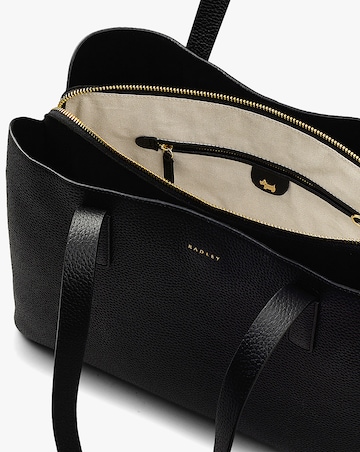 Radley Dukes Place Large Black Leather Shoulder Workbag