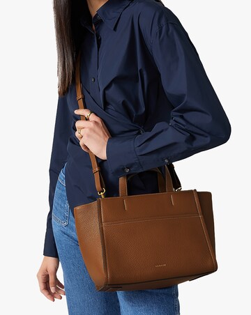 Radley Oak Street Medium Tan Leather Grab Bag