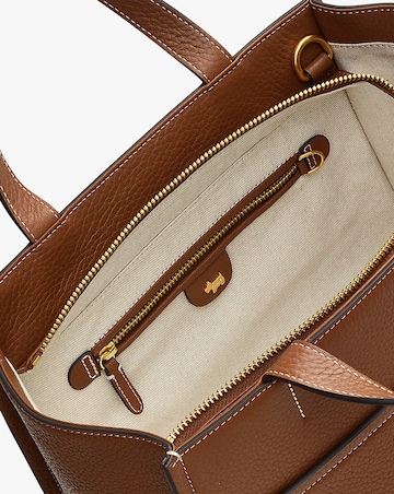 Radley Oak Street Medium Tan Leather Grab Bag