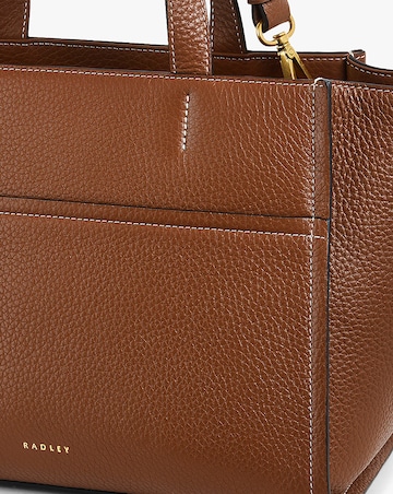 Radley Oak Street Medium Tan Leather Grab Bag