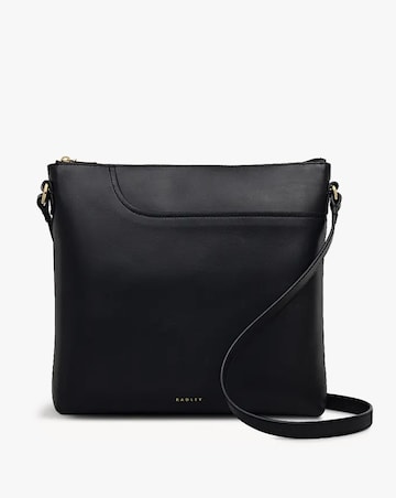 Radley Pockets Large Top Zip NS Black Leather Cross-Body Bag