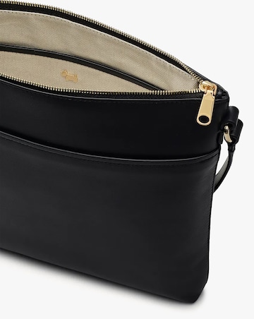Radley Pockets Large Top Zip NS Black Leather Cross-Body Bag