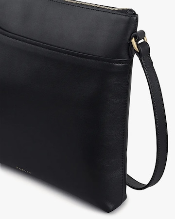 Radley Pockets Large Top Zip NS Black Leather Cross-Body Bag