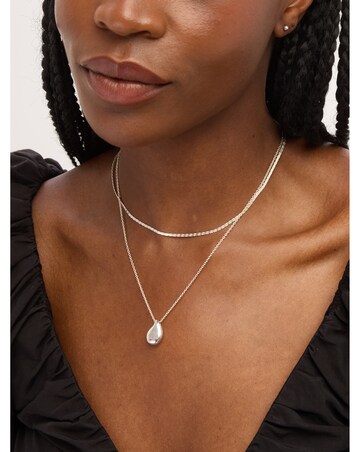 Simply Silver Sterling Silver 925 Polished Large Nugget Thread Through Pendant