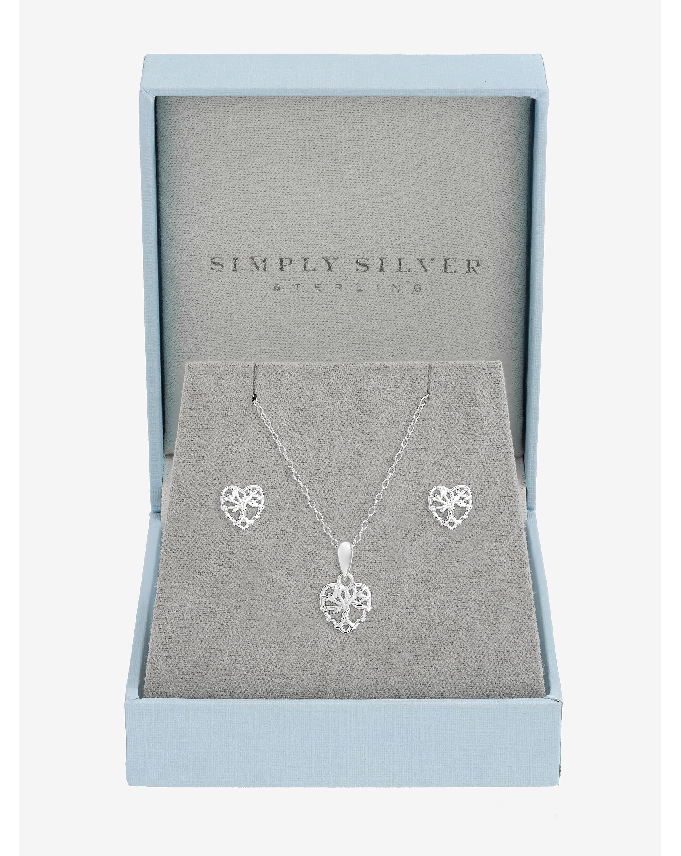 Sterling Silver 925 Tree of Love Set