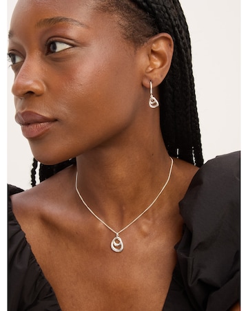 Simply Silver Sterling Silver 925 Polished Swirl Fishhook Earrings