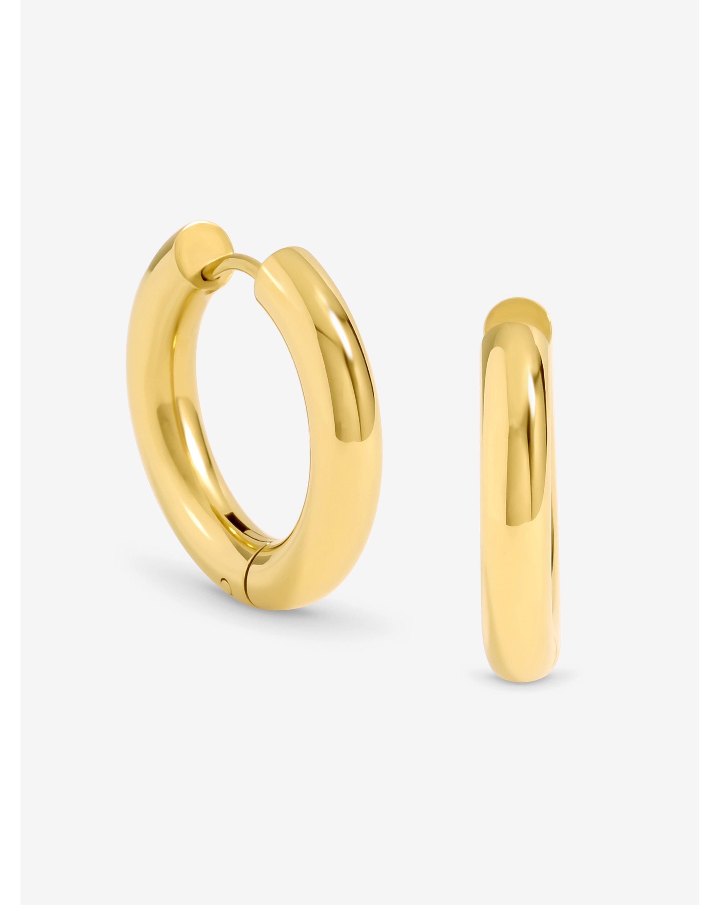 Jon Richard Gold Medium Chubby Hoops