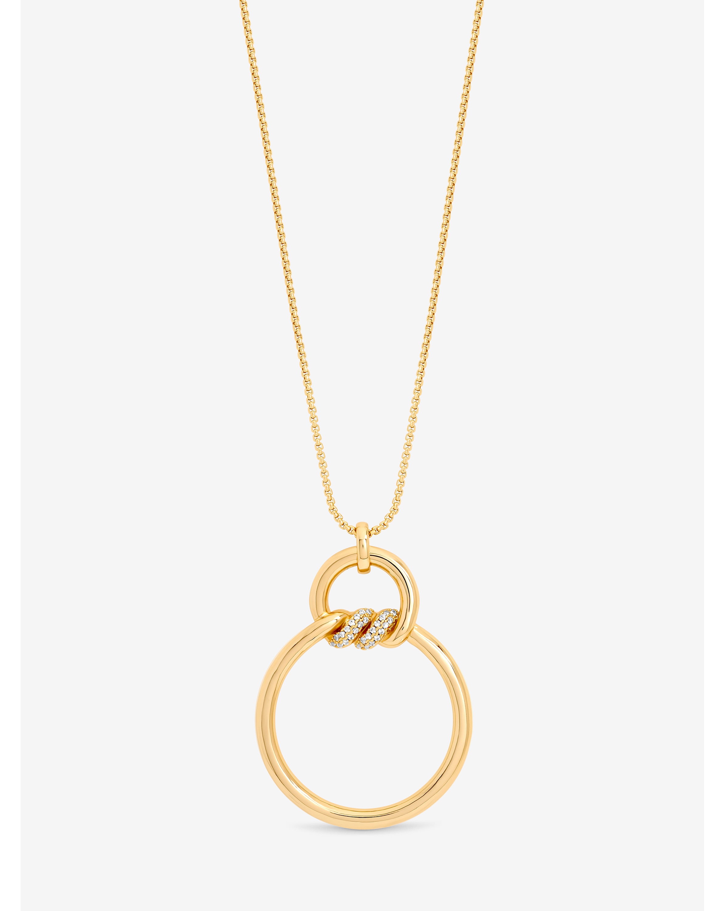 Jon Richard Gold Pave Long Pendant