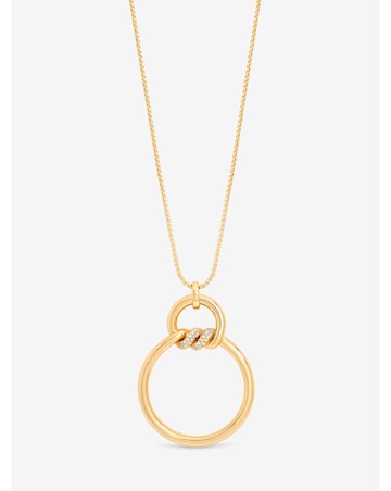 Jon Richard Gold Plated And Pave Long Pendant