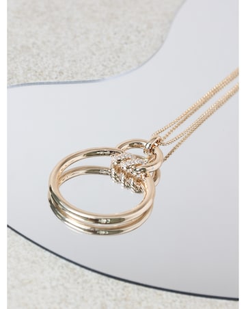 Jon Richard Gold Plated And Pave Long Pendant