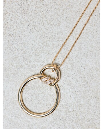 Jon Richard Gold Plated And Pave Long Pendant