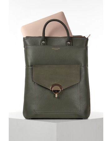 Luella Grey Sally Khaki Laptop Backpack