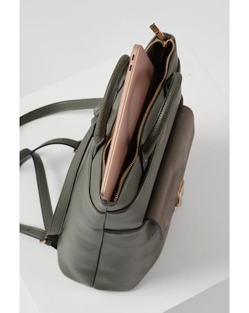 Luella Grey Sally Khaki Laptop Backpack